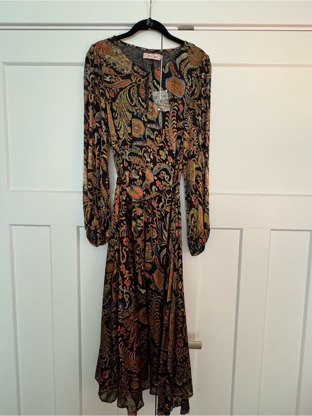 NWT Traffic People Velvet Burnout Maxi Dress